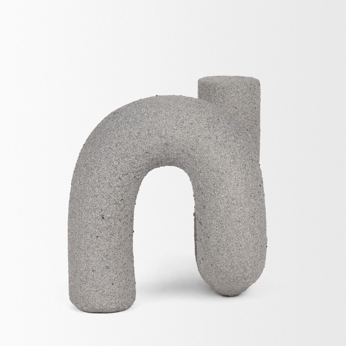 Mercana Kailas Resin Textured Concrete Gray Decorative Object