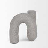 Mercana Kailas Resin Textured Concrete Gray Decorative Object