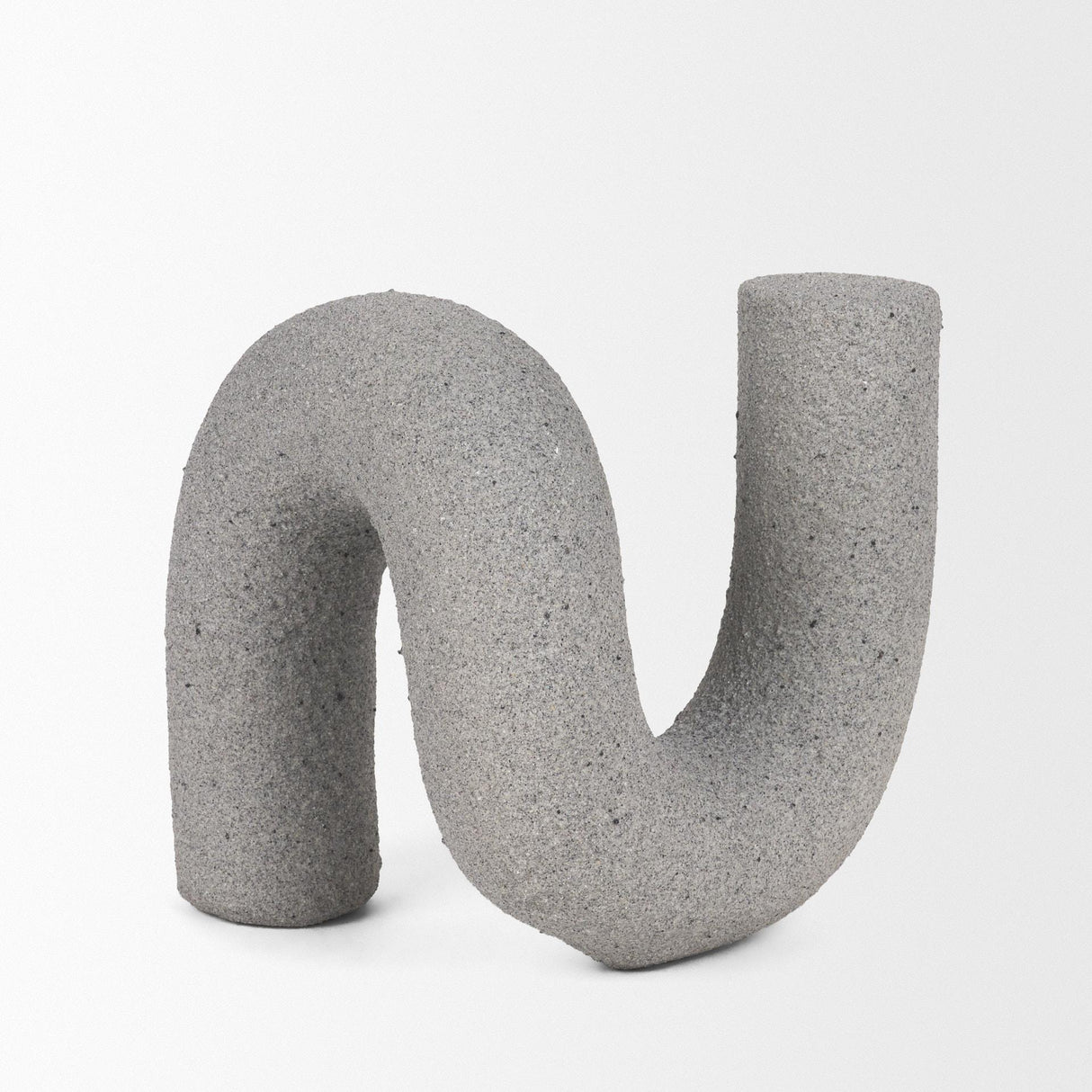Mercana Kailas Resin Textured Concrete Gray Decorative Object