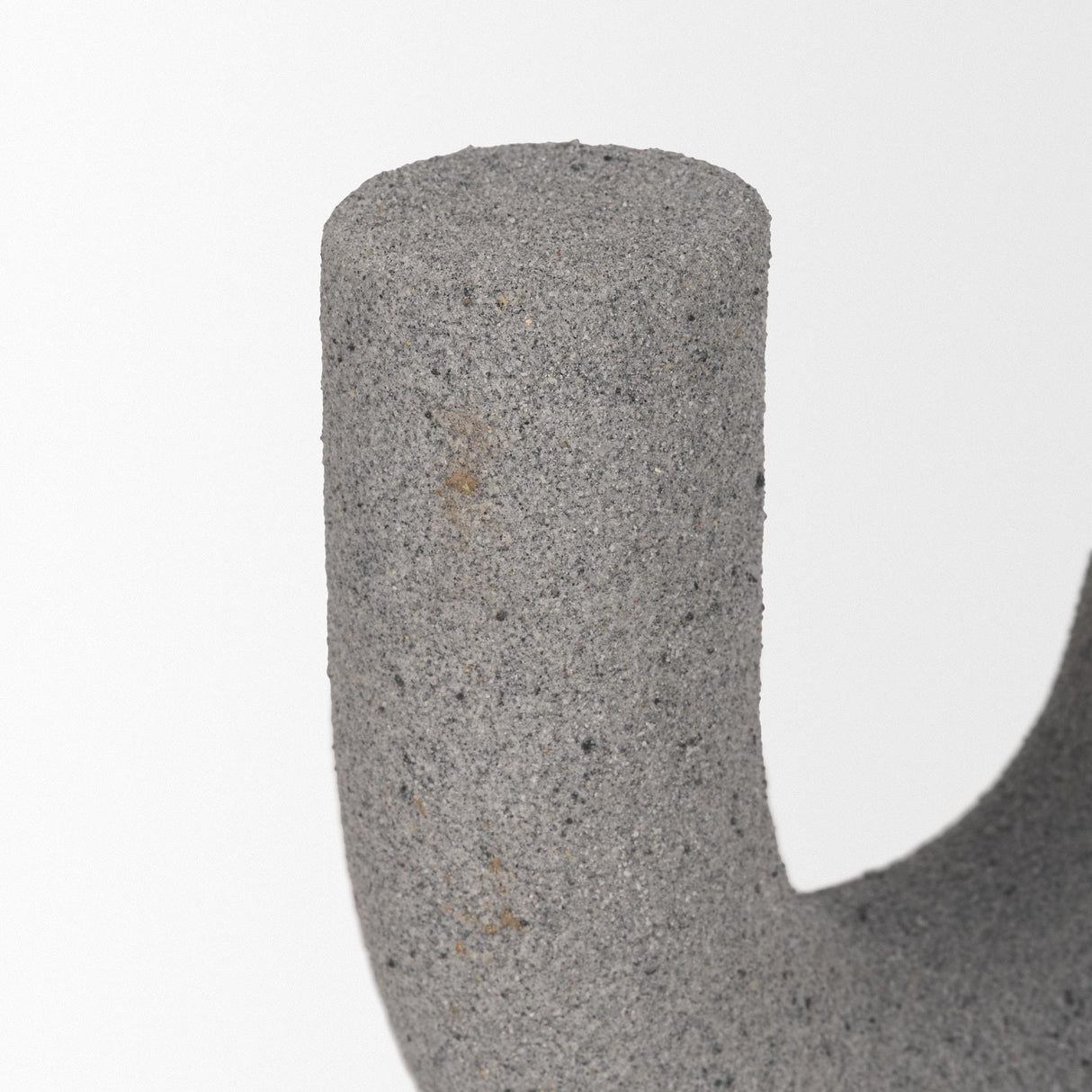 Mercana Kailas Resin Textured Concrete Gray Decorative Object