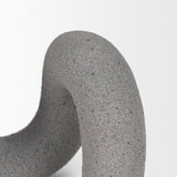 Mercana Kailas Resin Textured Concrete Gray Decorative Object