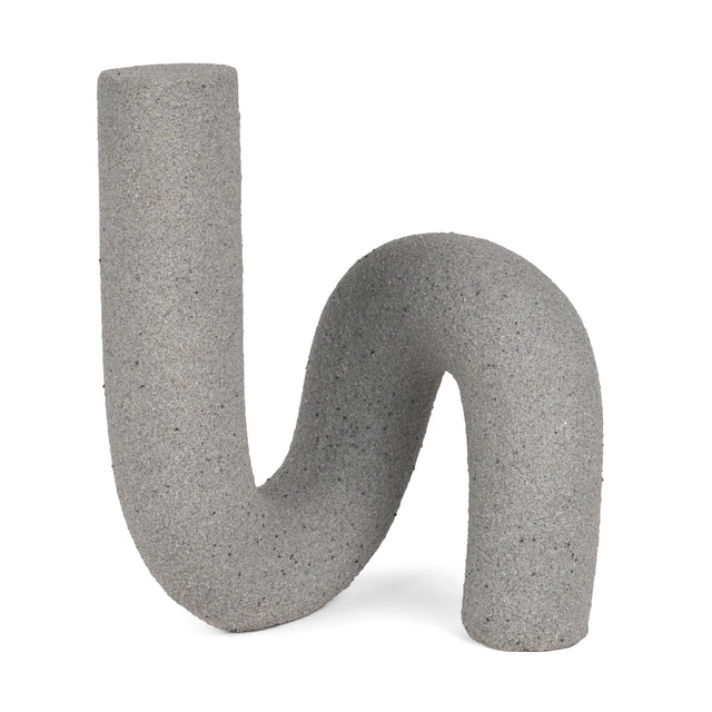 Mercana Kailyn Resin Textured Concrete Gray Decorative Object