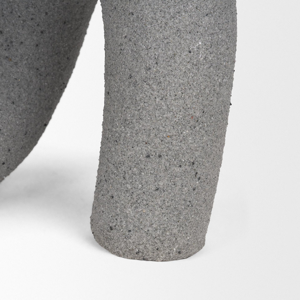 Mercana Kailyn Resin Textured Concrete Gray Decorative Object
