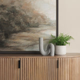 Mercana Kailyn Resin Textured Concrete Gray Decorative Object