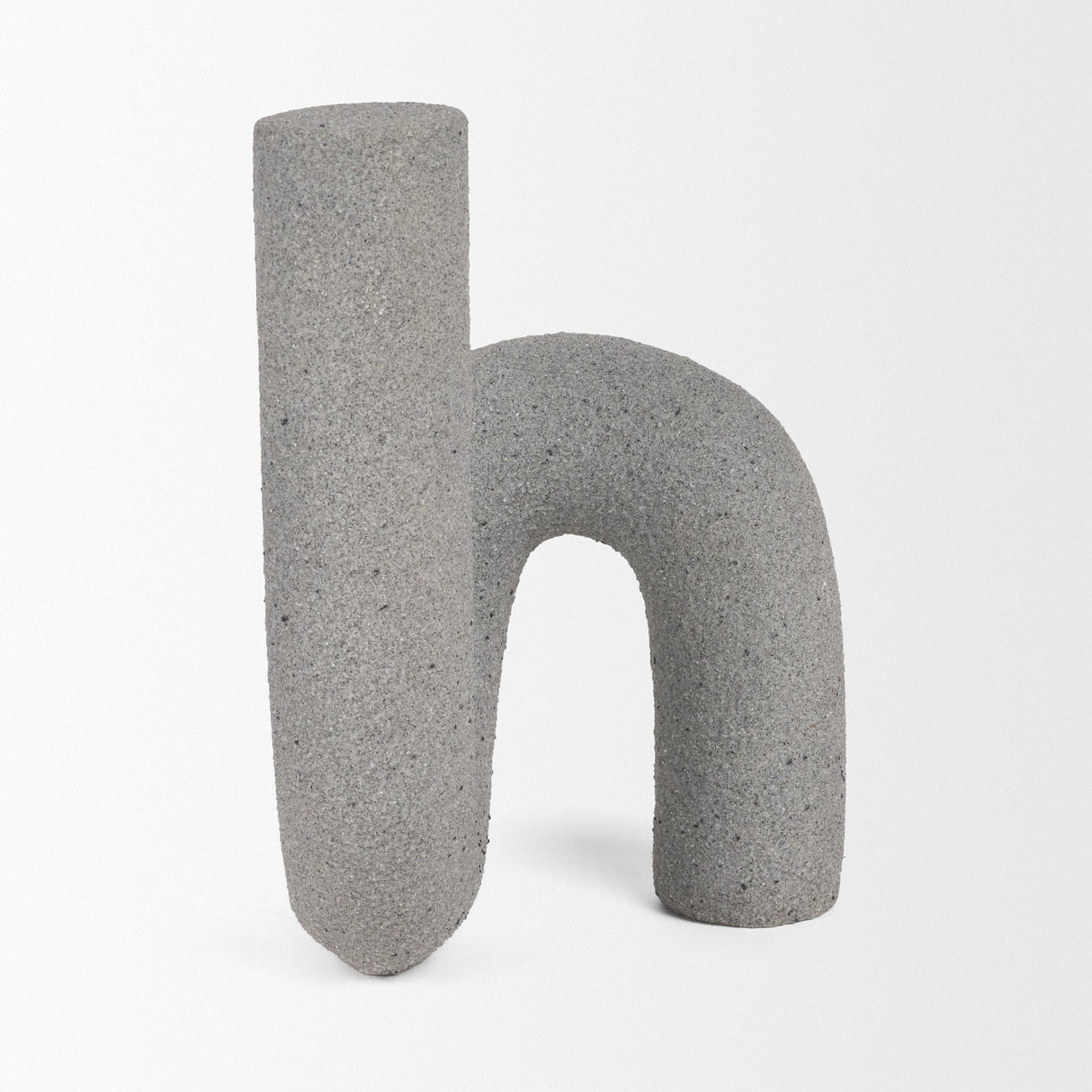 Mercana Kailyn Resin Textured Concrete Gray Decorative Object