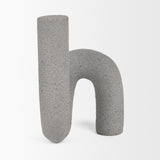 Mercana Kailyn Resin Textured Concrete Gray Decorative Object
