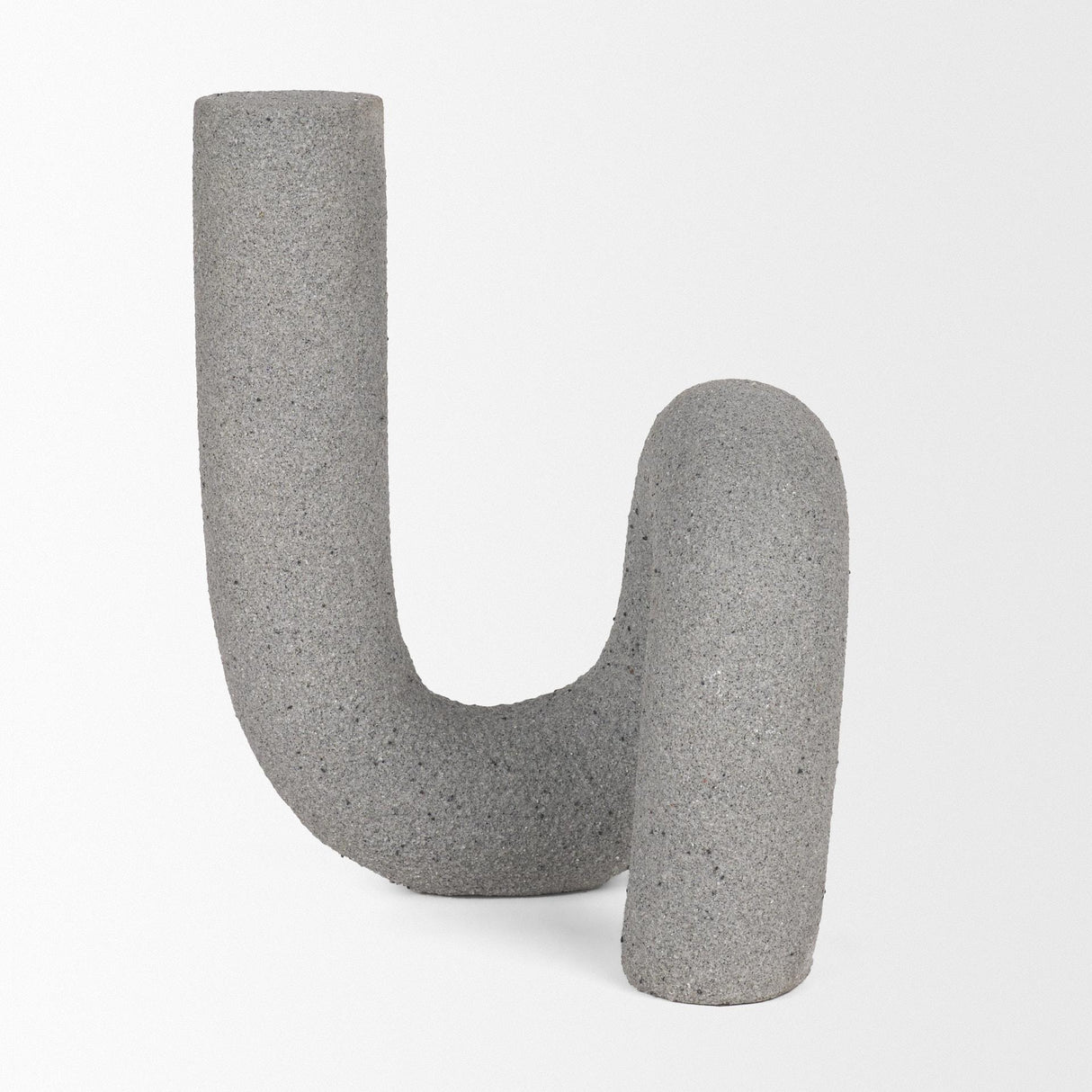 Mercana Kailyn Resin Textured Concrete Gray Decorative Object