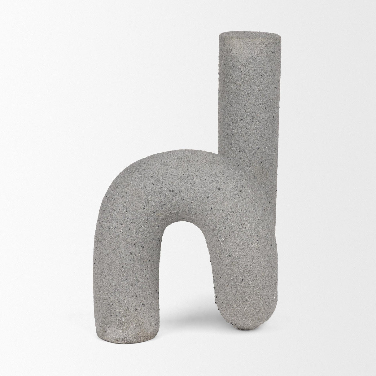 Mercana Kailyn Resin Textured Concrete Gray Decorative Object