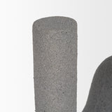 Mercana Kailyn Resin Textured Concrete Gray Decorative Object
