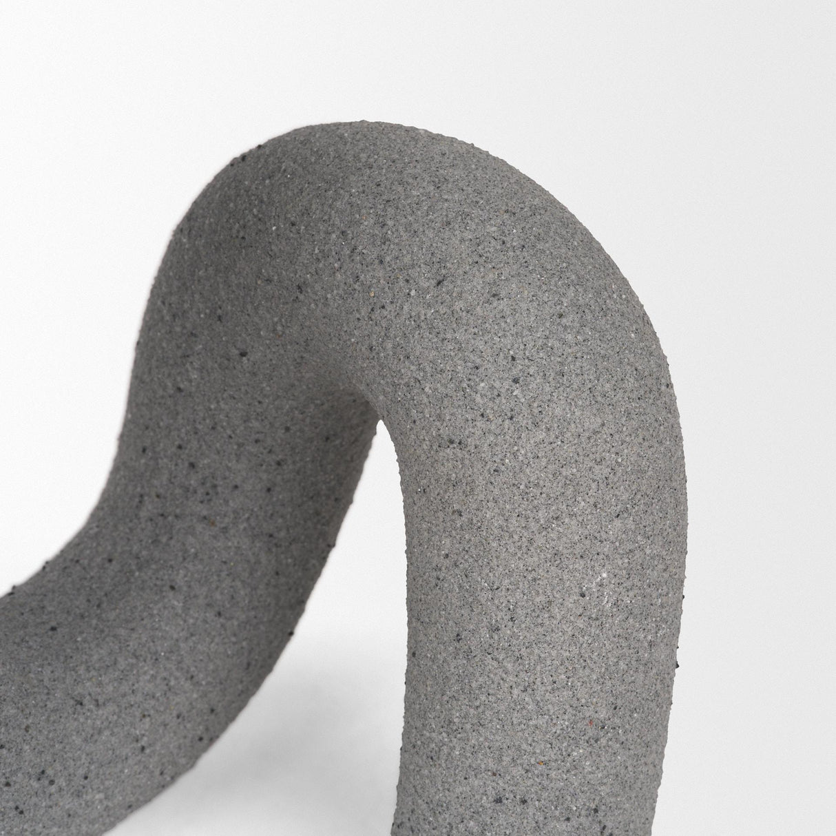 Mercana Kailyn Resin Textured Concrete Gray Decorative Object