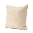 Mercana Jacory Cream Checker Textured Decorative Square Pillow Cover