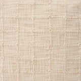 Mercana Jacory Cream Checker Textured Decorative Square Pillow Cover