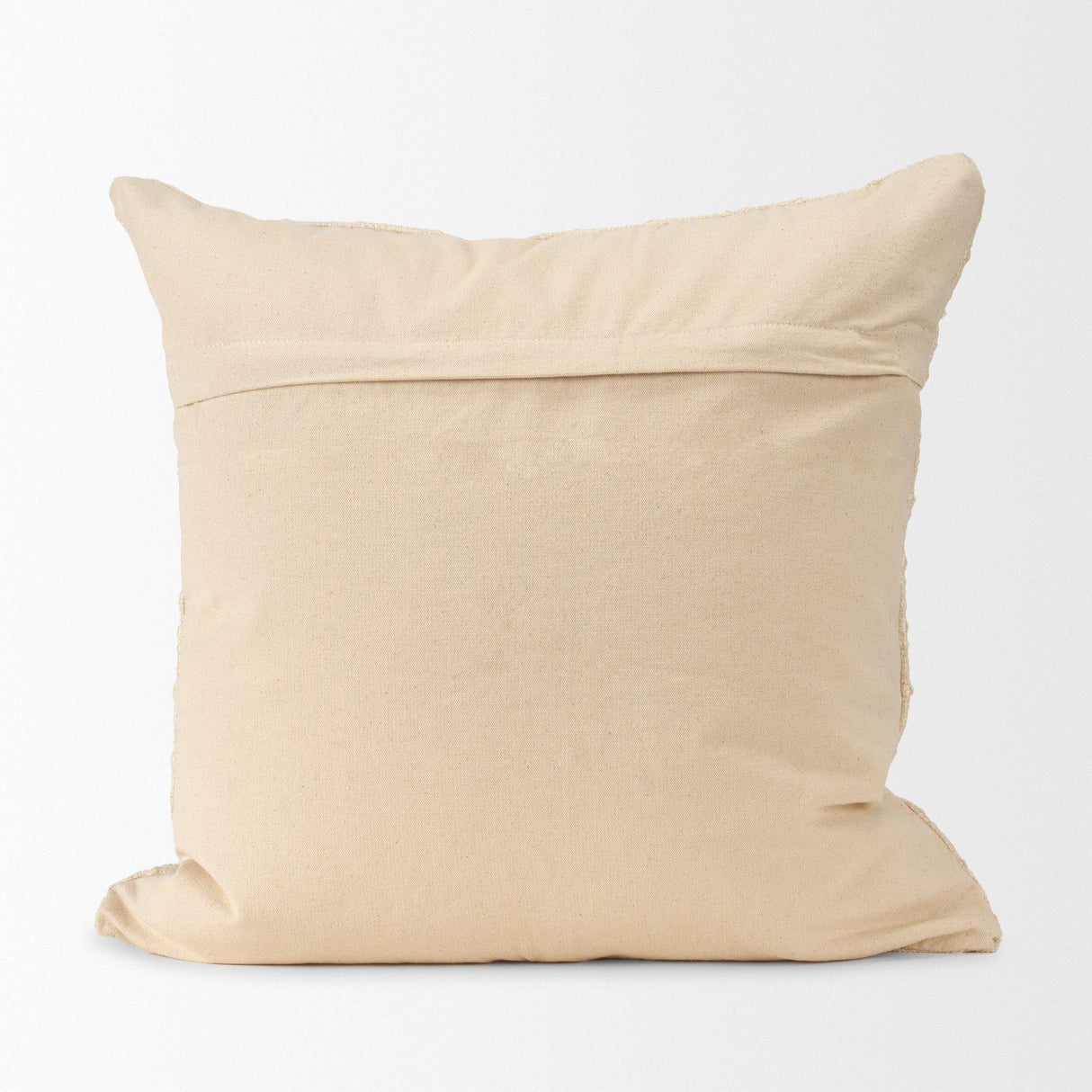 Mercana Jacory Cream Checker Textured Decorative Square Pillow Cover