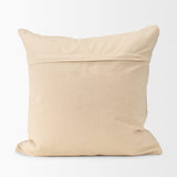 Mercana Jacory Cream Checker Textured Decorative Square Pillow Cover