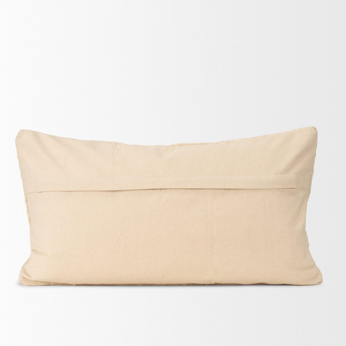 Mercana Jacory Cream Checker Textured Decorative Lumbar Pillow Cover