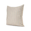 Mercana Jaxon Beige and Black Striped Cotton-Linen Decorative Square Pillow Cover