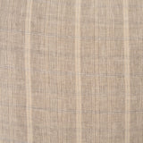 Mercana Jensen Beige and Gray Plaid Cotton-Linen Decorative Square Pillow Cover