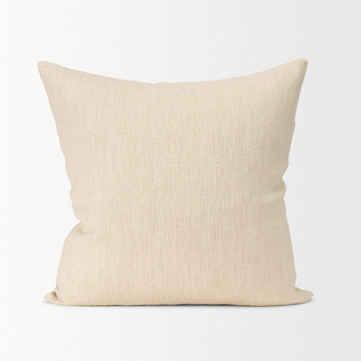 Mercana Jenner Cream Cotton-Linen Blend Decorative Square Pillow Cover
