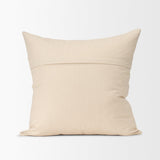 Mercana Jenner Cream Cotton-Linen Blend Decorative Square Pillow Cover