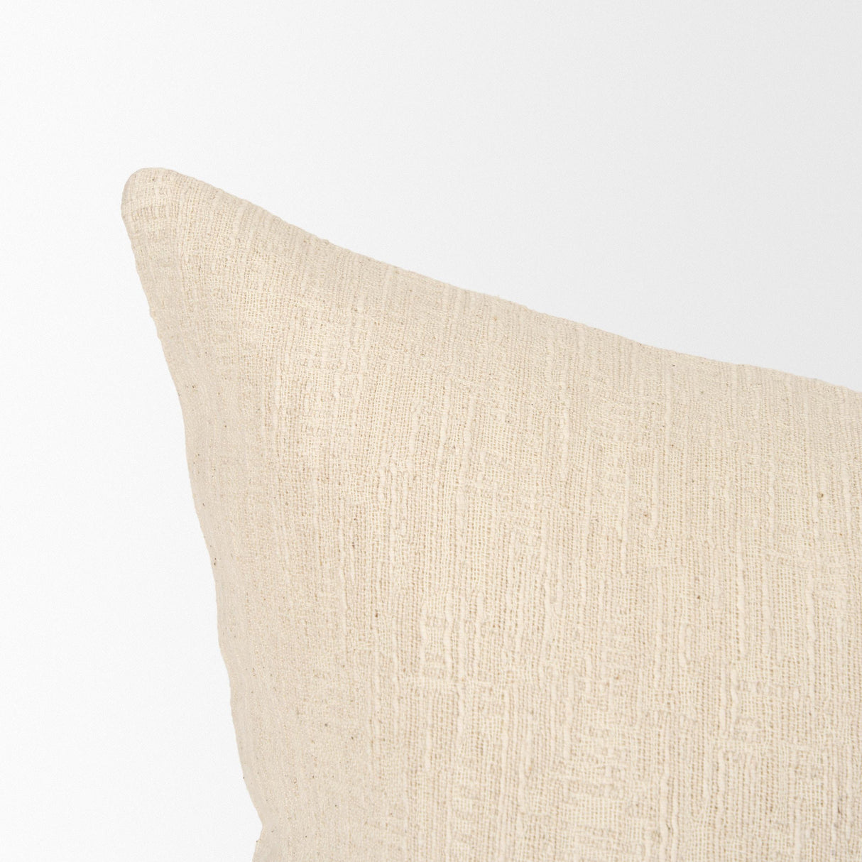 Mercana Jenner Cream Cotton-Linen Blend Decorative Square Pillow Cover