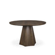 Mercana Jovani 48" Solid Dark Brown Mango Wood Round Dining Table