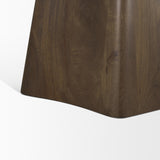 Mercana Jovani 48" Solid Dark Brown Mango Wood Round Dining Table