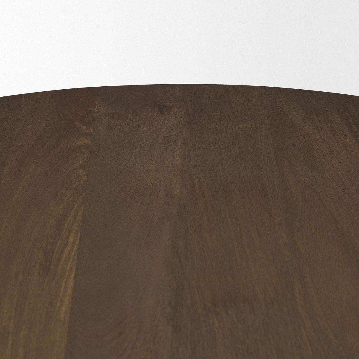 Mercana Jovani 48" Solid Dark Brown Mango Wood Round Dining Table
