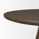 Mercana Jovani 48" Solid Dark Brown Mango Wood Round Dining Table