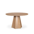 Mercana Jovani 48" Solid Light Brown Mango Wood Round Dining Table
