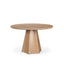 Mercana Jovani 48" Solid Light Brown Mango Wood Round Dining Table