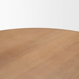 Mercana Jovani 48" Solid Light Brown Mango Wood Round Dining Table