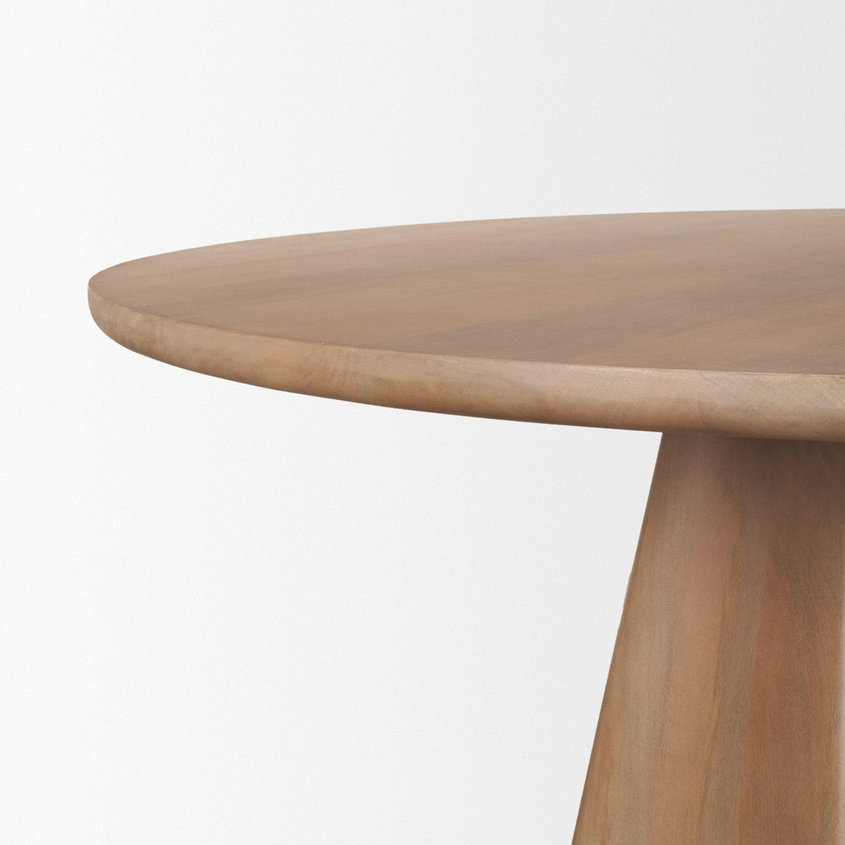 Mercana Jovani 48" Solid Light Brown Mango Wood Round Dining Table