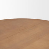 Mercana Jovani 60" Solid Light Brown Mango Wood Round Dining Table