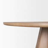 Mercana Jovani 60" Solid Light Brown Mango Wood Round Dining Table