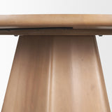 Mercana Jovani 60" Solid Light Brown Mango Wood Round Dining Table