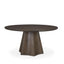 Mercana Jovani 60" Solid Dark Brown Mango Wood Round Dining Table