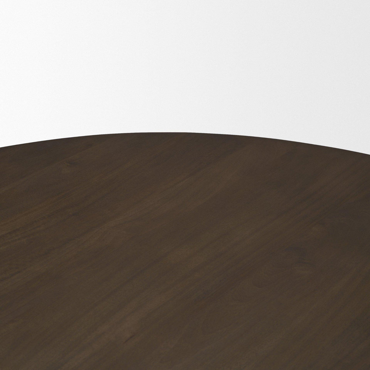 Mercana Jovani 60" Solid Dark Brown Mango Wood Round Dining Table