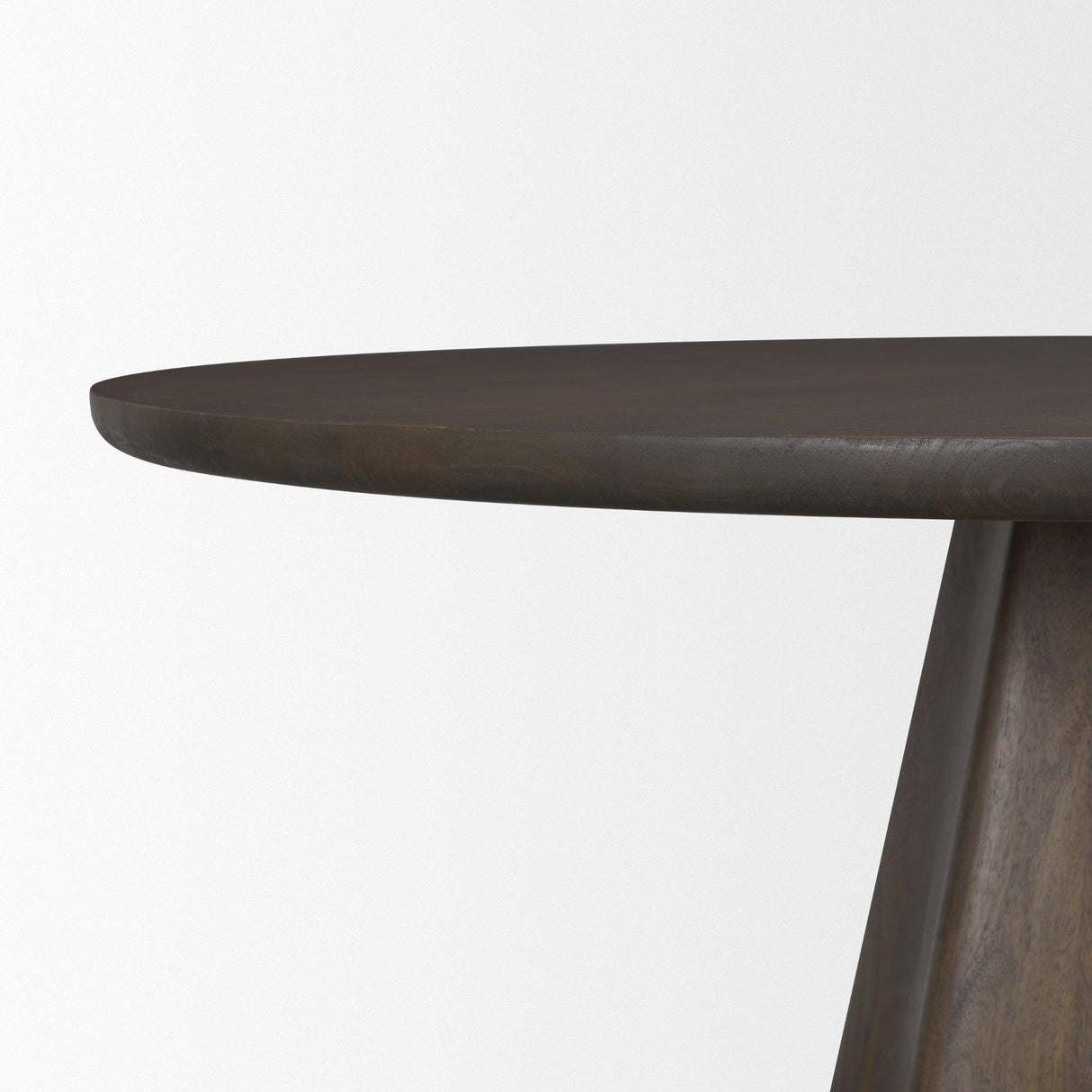Mercana Jovani 60" Solid Dark Brown Mango Wood Round Dining Table