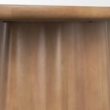 Mercana Jovani 94" Solid Light Brown Mango Wood Oval Dining Table
