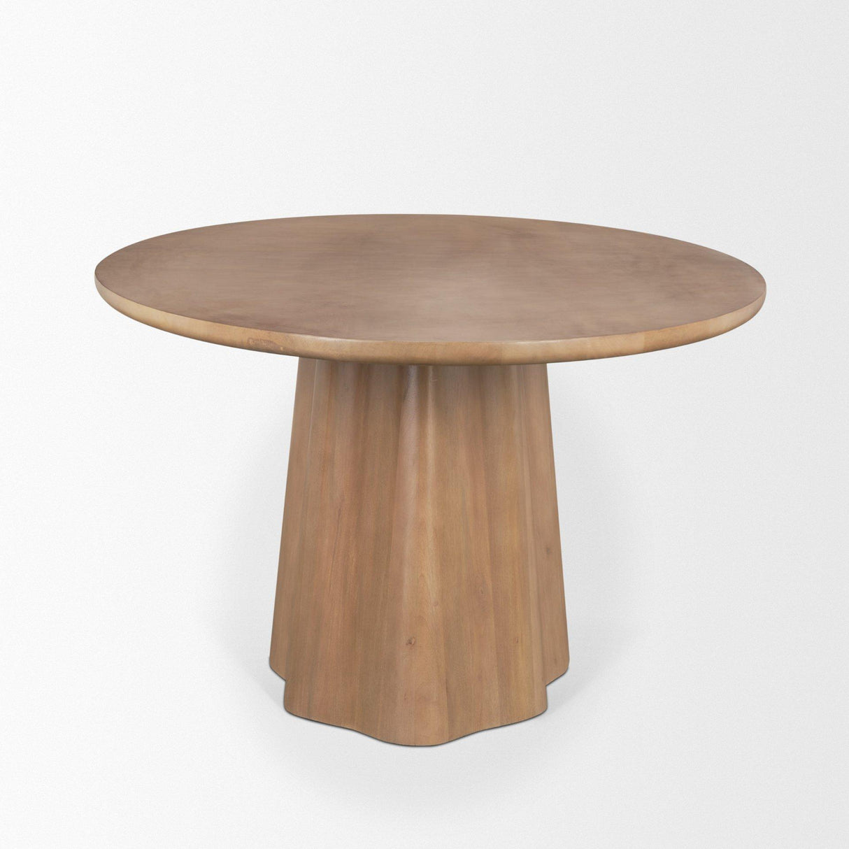 Mercana Jovani 94" Solid Light Brown Mango Wood Oval Dining Table