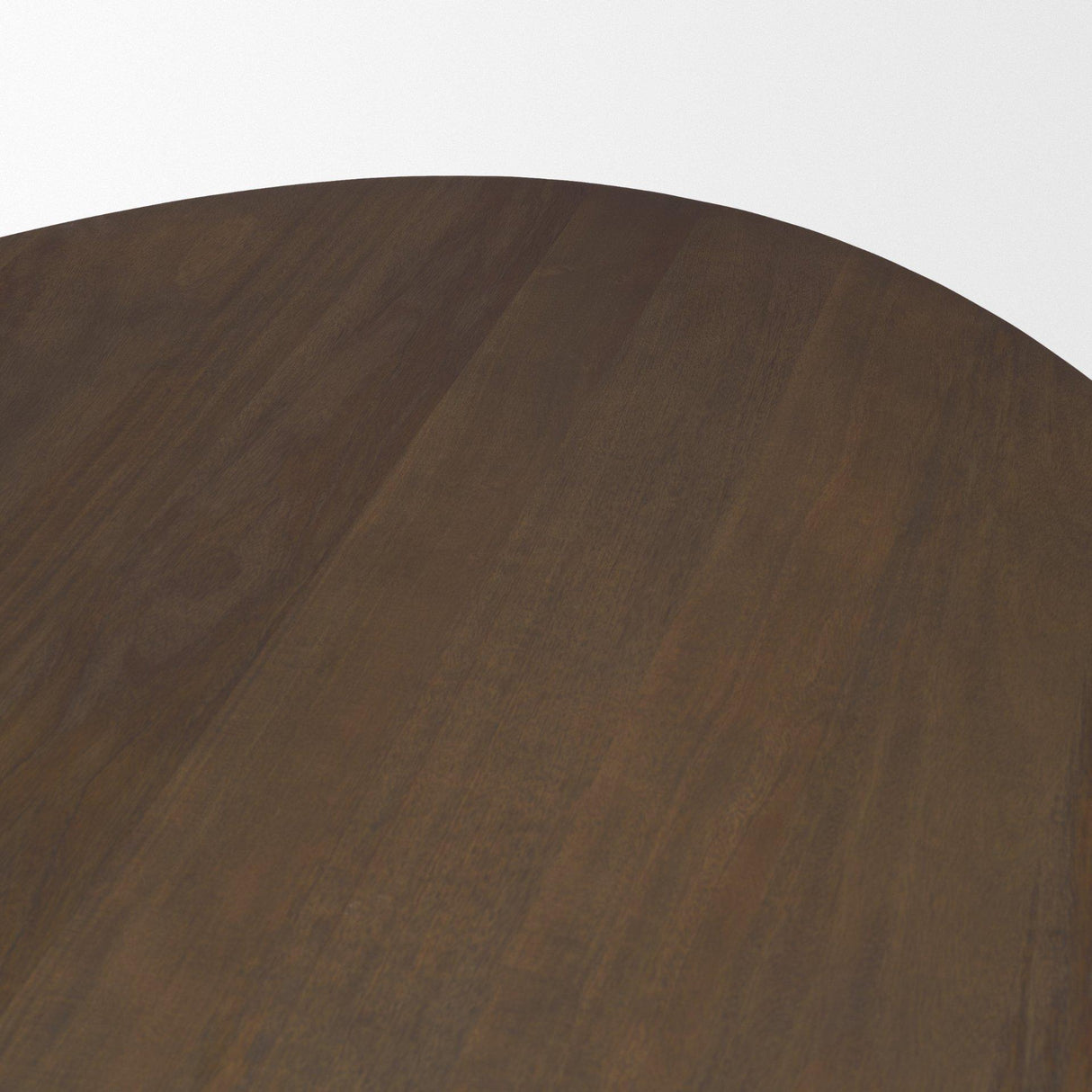 Mercana Jovani 94" Solid Dark Brown Mango Wood Oval Dining Table