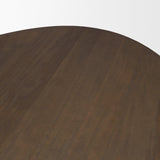 Mercana Jovani 94" Solid Dark Brown Mango Wood Oval Dining Table