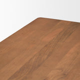 Mercana Jonan Brown Solid Mango Wood Rectangular Dining Table