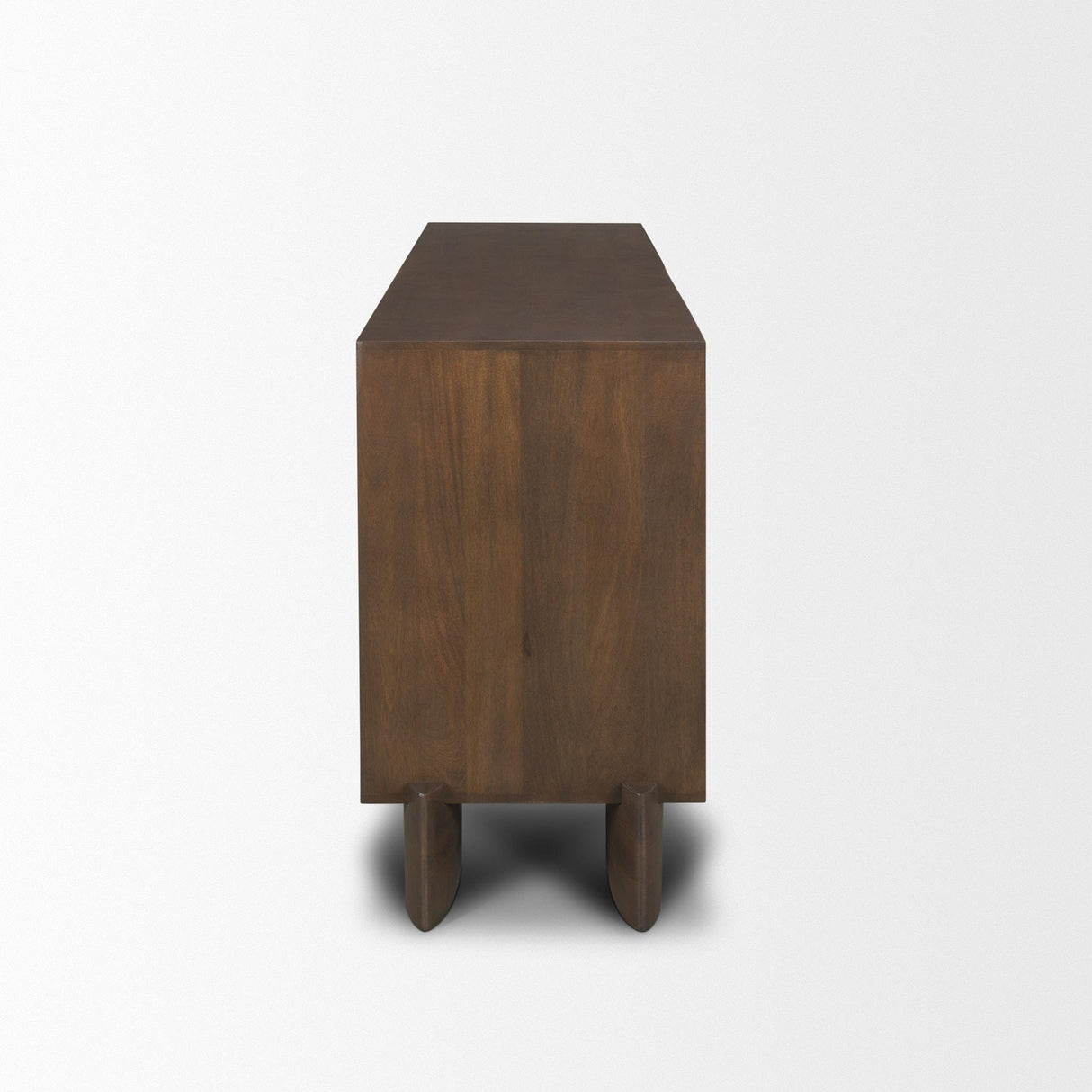 Mercana Jonan Dark Brown Wood w/ Dark Aged Brass 2 Door 3 Drawer Sideboard