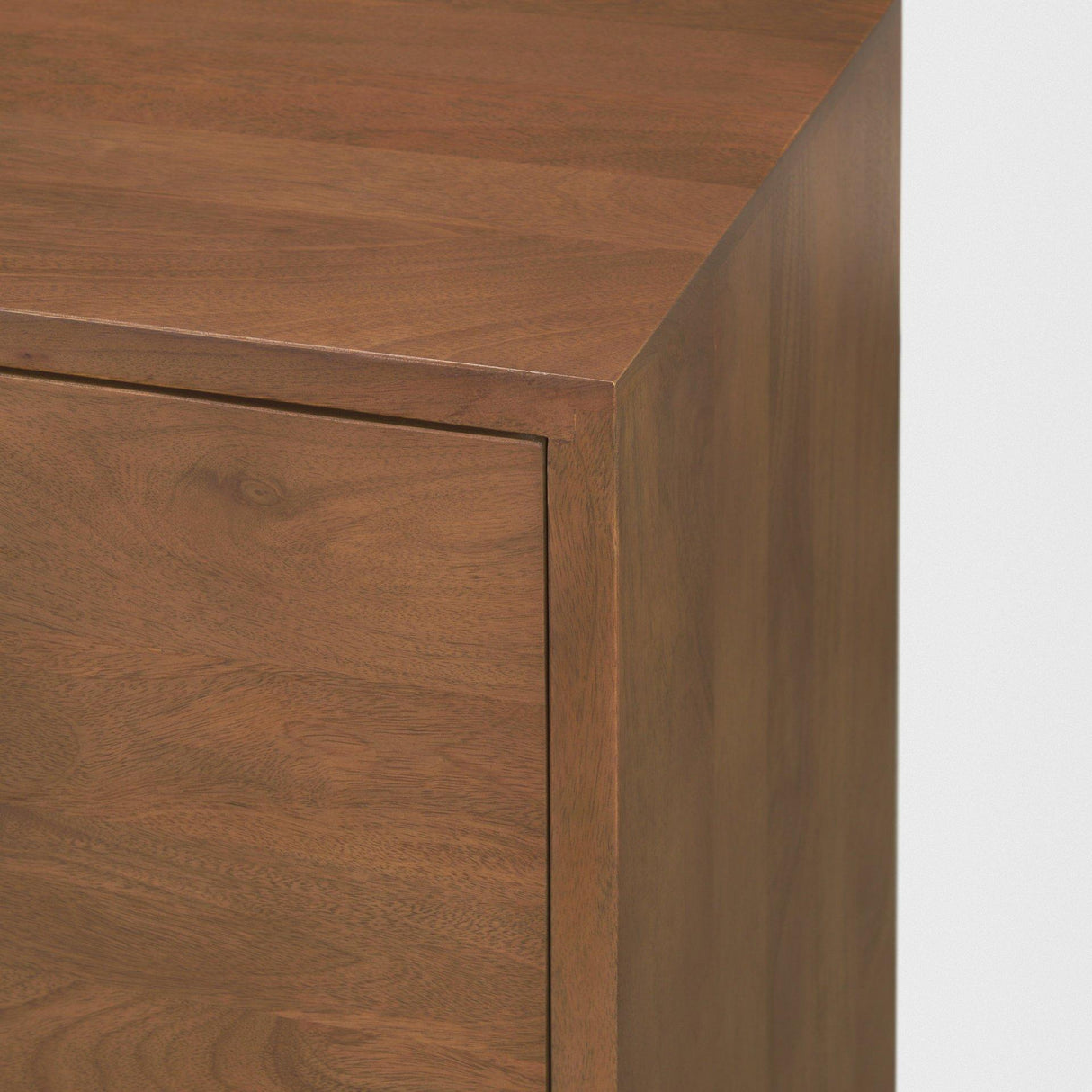 Mercana Jonan Medium Brown Wood w/ Dark Aged Brass 2 Door 3 Drawer Sideboard