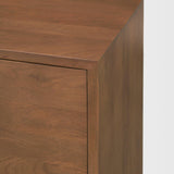 Mercana Jonan Medium Brown Wood w/ Dark Aged Brass 2 Door 3 Drawer Sideboard