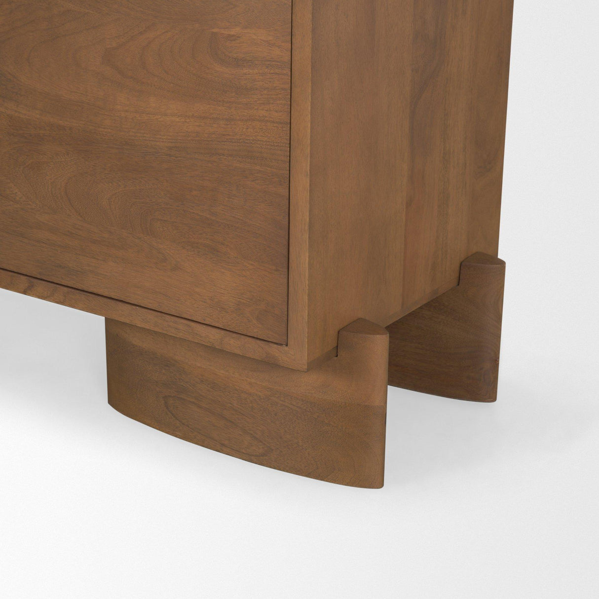 Mercana Jonan Medium Brown Wood w/ Dark Aged Brass 2 Door 3 Drawer Sideboard