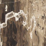 Mercana Jovia Brown Mango Wood W/ Cappuccino Marble Round Coffee Table