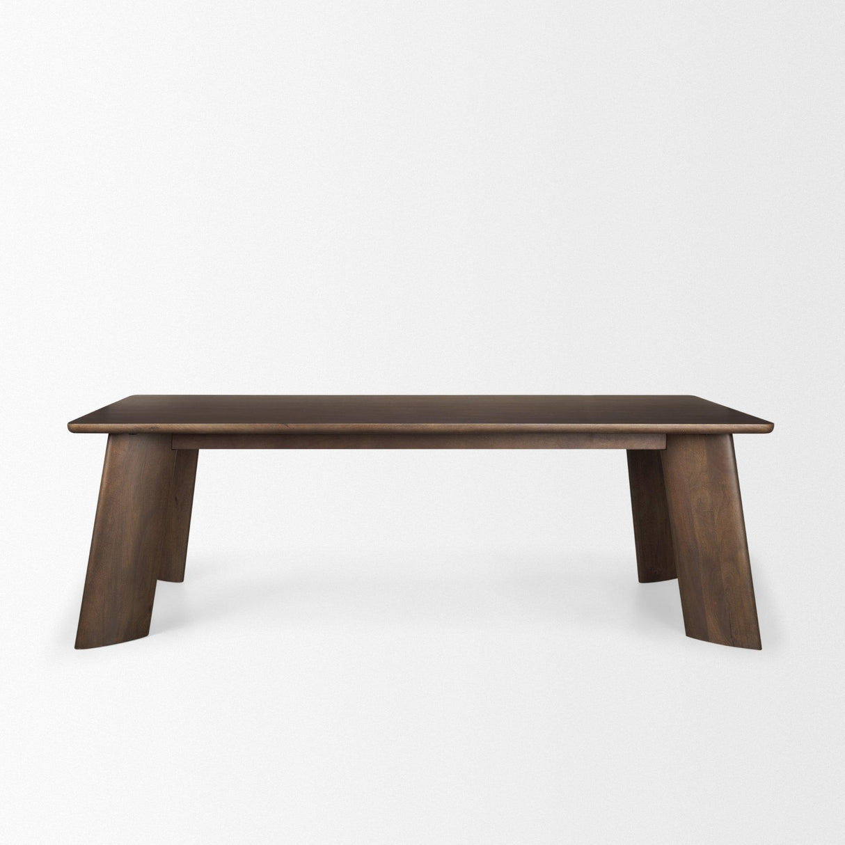 Mercana Jonan Solid Dark Brown Mango Wood Rectangular Dining Table