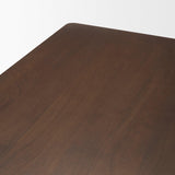 Mercana Jonan Solid Dark Brown Mango Wood Rectangular Dining Table